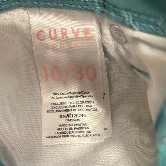 Teal Skinny Jeans - Picture 3 of 5